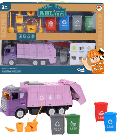 Set Salubrizare cu Camioan de Gunoi, Pubele și Accesorii | image