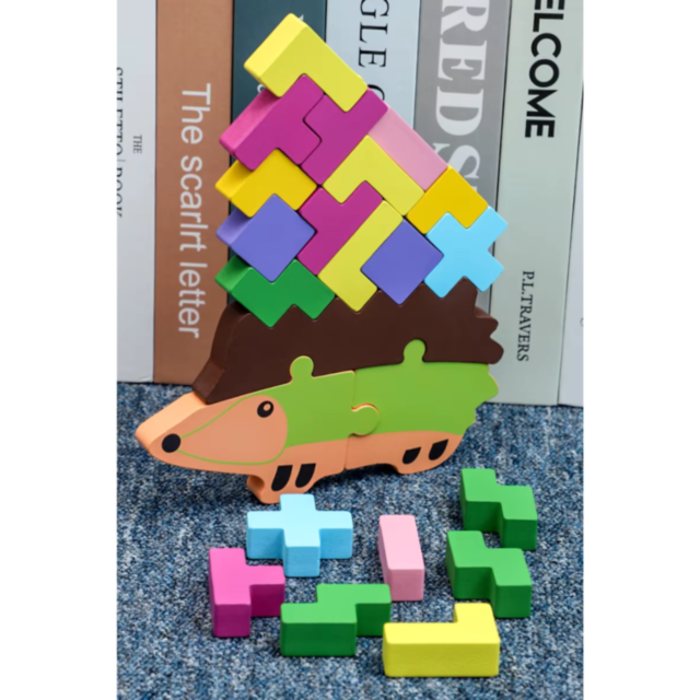 Ariciul Colorat pentru Stivuire și Echilibrare