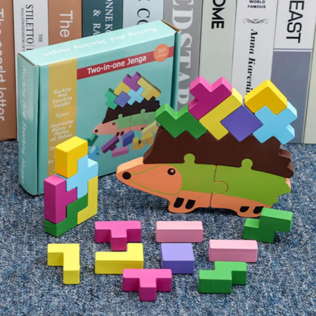 Ariciul Colorat pentru Stivuire și Echilibrare