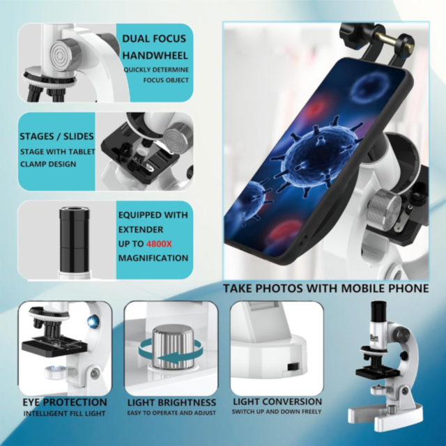 Microscop Optic cu Accesorii – Explorează Lumea Micro