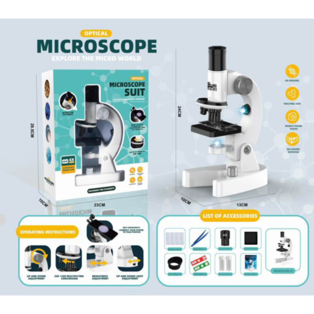 Microscop Optic cu Accesorii – Explorează Lumea Micro