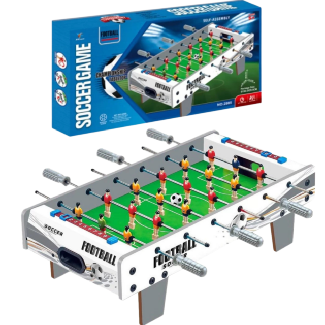 Masa de Fotbal pentru Copii – Joc de Masă Tip Foosball, Model Compact