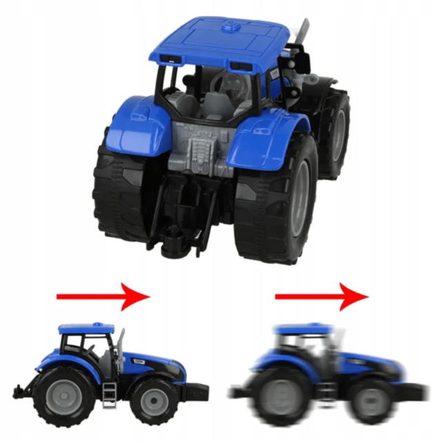 Tractor Fermă cu Remorcă Mare (culoare aleatorie)