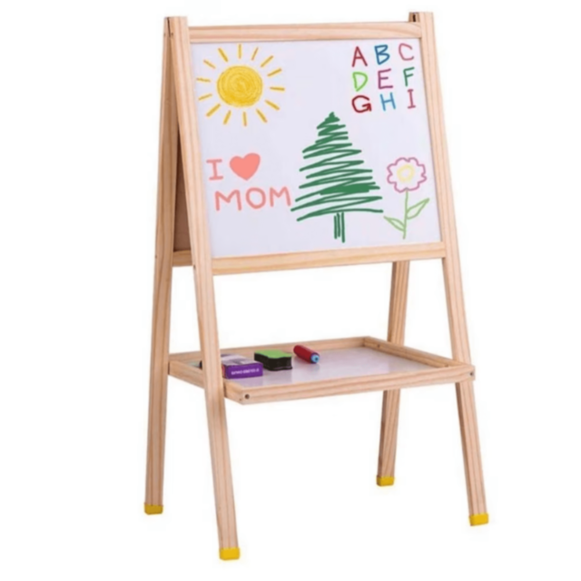 Tablă Din Lemn Dublă Față cu Accesorii