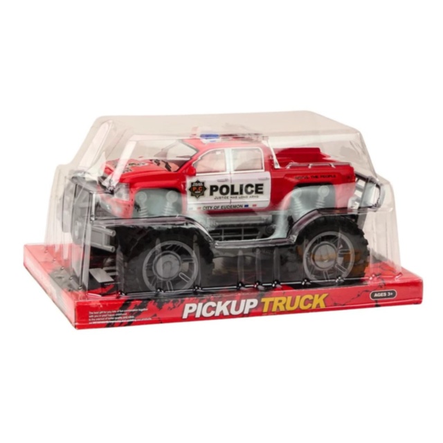 Pickup de Poliție Off-Road cu Roți Mari (culoare aleatorie)
