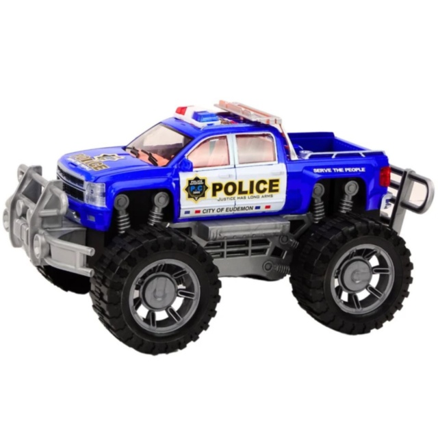 Pickup de Poliție Off-Road cu Roți Mari (culoare aleatorie)