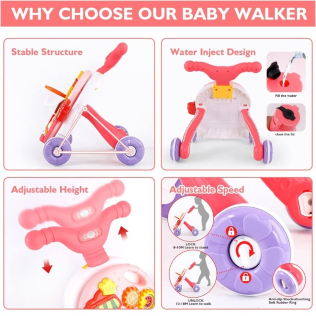 Premergător 2 în 1 cu Masă de Activități