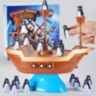 Joc de Echilibru Pirate Boat cu Pinguini, Dezvoltă Coordonarea și Răbdarea 