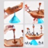 Joc de Echilibru Pirate Boat cu Pinguini, Dezvoltă Coordonarea și Răbdarea 
