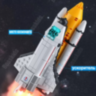 Set de Construcție Navetă Spațială cu Rachetă și Astronauți – 521 Piese 