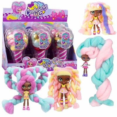 Păpușa Candylocks cu Părul de Vată de Zahăr, set 6buc, preț pentru 1 buc. | image