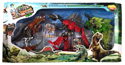 Set Dinorobot, 3 Dinozauri Transformabili | image