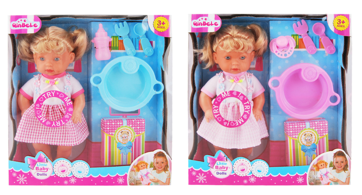 Păpușă Muzicală cu Set de Tacâmuri, 29cm