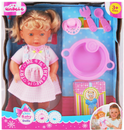 Păpușă Muzicală cu Set de Tacâmuri, 29cm | image