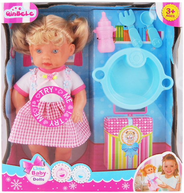 Păpușă Muzicală cu Set de Tacâmuri, 29cm