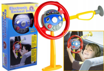 Volan Interactiv pentru Scaun Auto cu Butoane, Sunete și Lumini | image