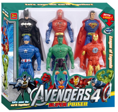 Set 6 Super-Eroi Avengers cu Lumini | image