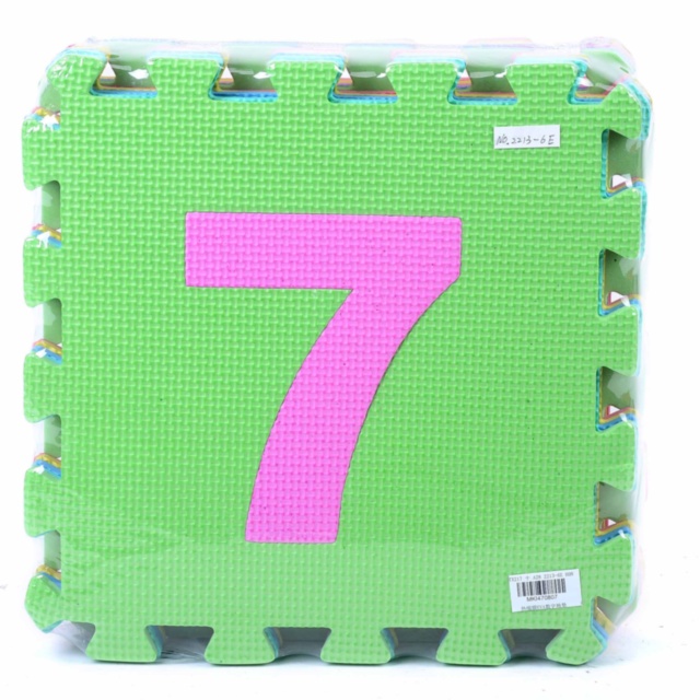 Covoraș Puzzle din Burete cu Cifre, 10 Plăci, 125 X 50 cm    