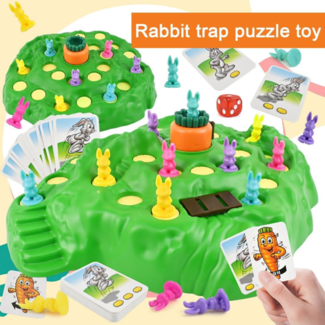 Joc Interactiv „Iepurașii și Morcovul” – Distracție și Strategie pentru Copii