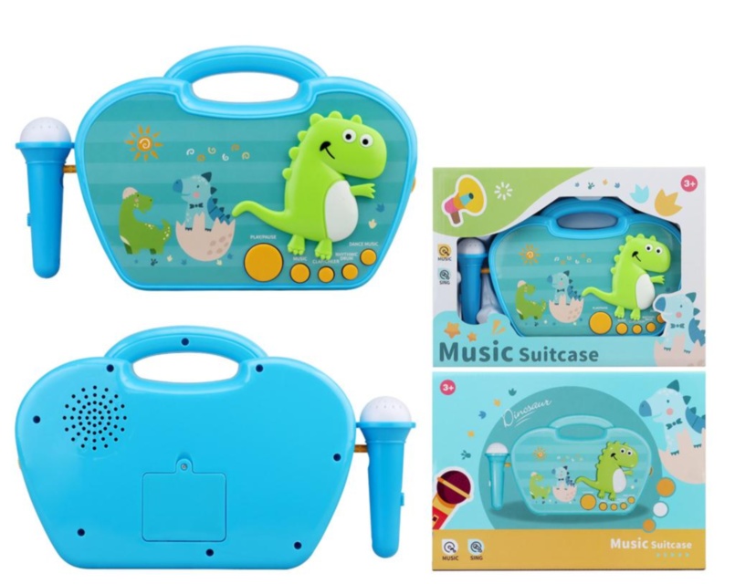 Boxă Karaoke cu Melodii și Microfon