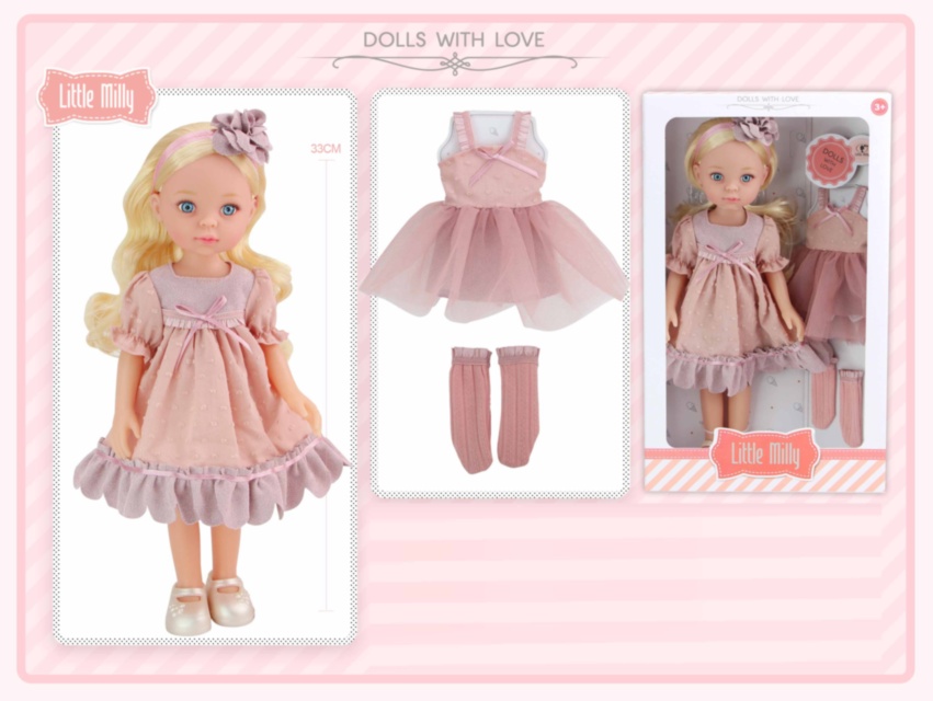 Păpușă Realistă din Vinil cu Set de Hăinuțe