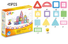 Constructor Magnetic cu Figuri Geometrice, 45 piese