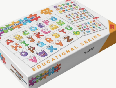Puzzle Educațional cu 4 Alfabeturi Amuzante | image