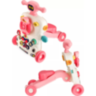 Centru 6 în 1 Roz pentru Bebeluși – Antemergător, Masă de Joacă și Trotinetă