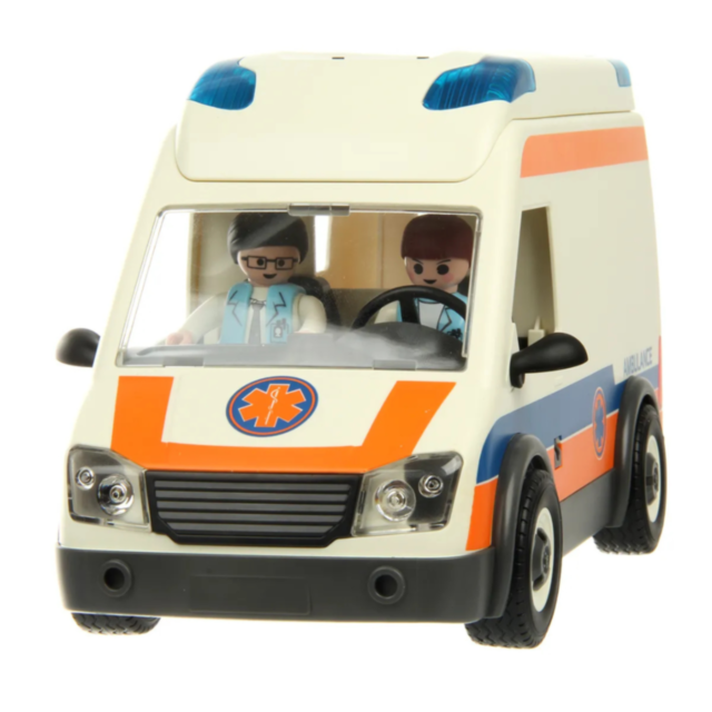 Ambulanță Medicală de Jucărie cu Echipaj și Accesorii