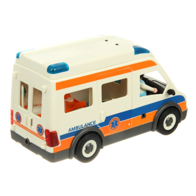 Ambulanță Medicală de Jucărie cu Echipaj și Accesorii