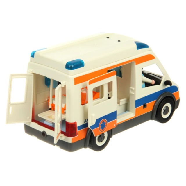 Ambulanță Medicală de Jucărie cu Echipaj și Accesorii