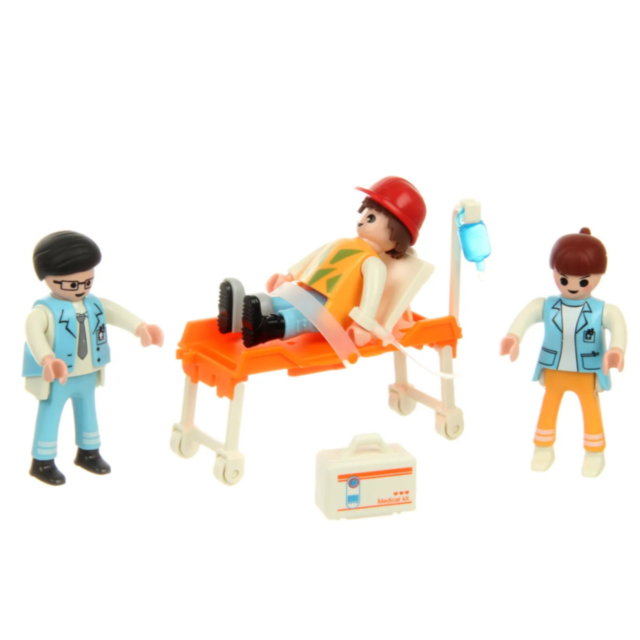 Ambulanță Medicală de Jucărie cu Echipaj și Accesorii