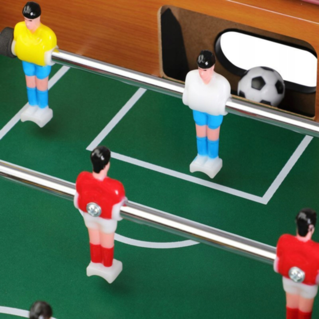 Masa de Fotbal pentru Copii cu Picioare din Lemn – Joc de Fotbal de Masă 69x37x62 cm