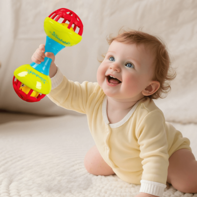 Zornăitoare Colorată pentru Bebeluși cu Bile Sunătoare 