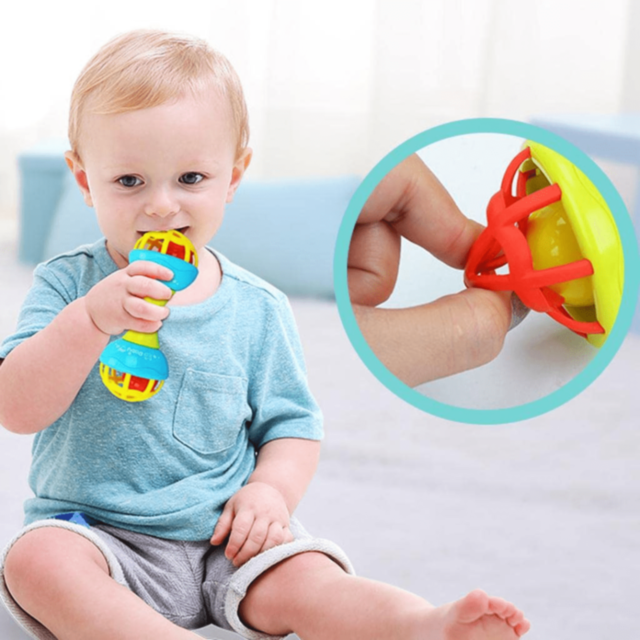 Zornăitoare Colorată pentru Bebeluși cu Bile Sunătoare 
