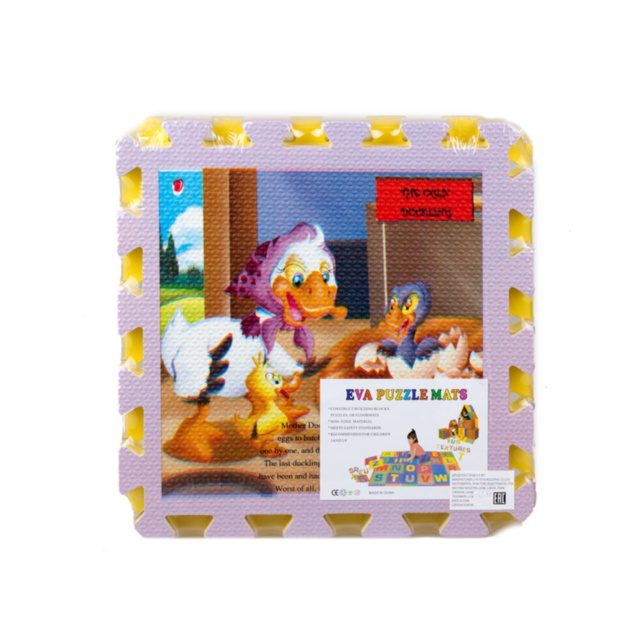 Covoraș Puzzle din Burete cu Desene, 8 Plăci, 60 X 120 cm