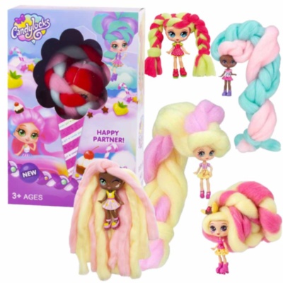 Păpușa Candylocks cu Părul de Vată de Zahăr | image