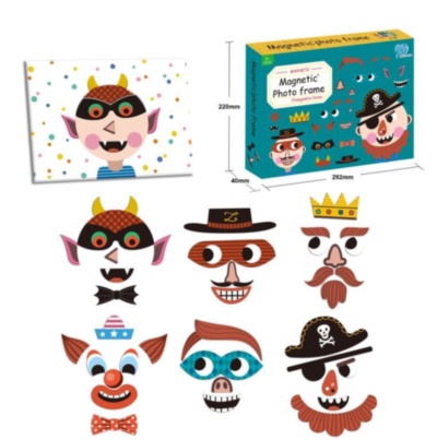 Joc Magnetic cu Figuri, Emoții și Fețe, cu 30 detalii | image