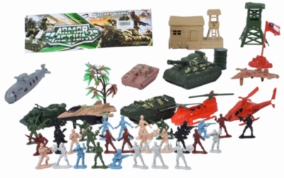 Set Soldați cu Tancuri, Avioane, Submarin și Turnuri | image