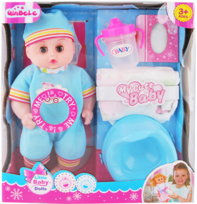 Bebeluș Interactiv cu Sunete, Pampers, Biberon, face pi-pi la oliță | image