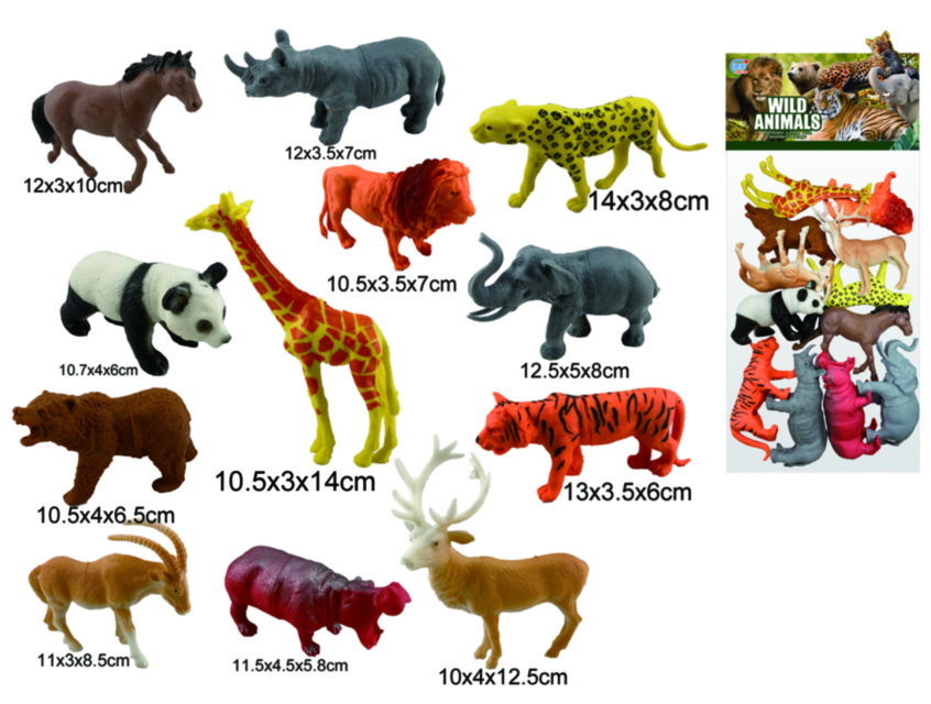 Mega Set 12 Animale din Junglă