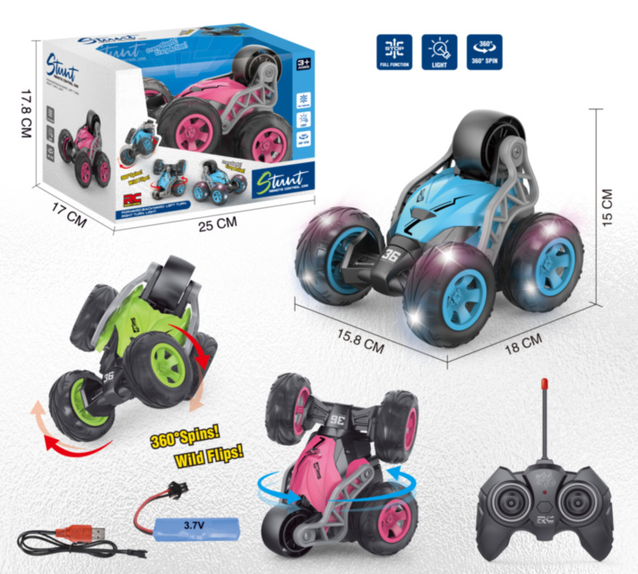 Mașina de Acrobații cu Telecomandă și acumulator