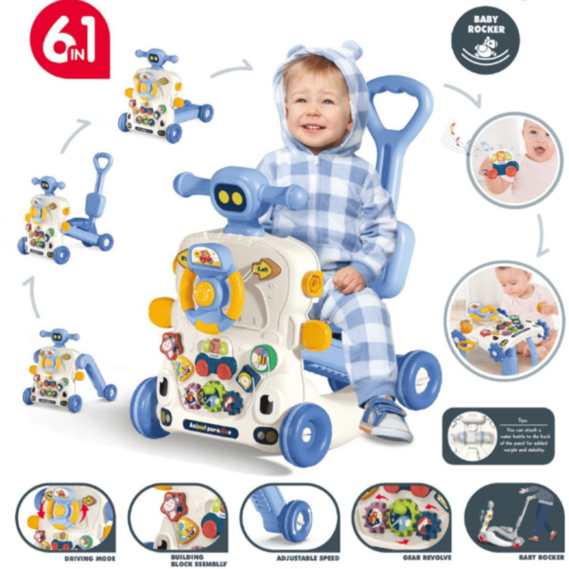 Centru de Activități 6 în 1 pentru Bebeluși – Mers, Joacă și Plimbare