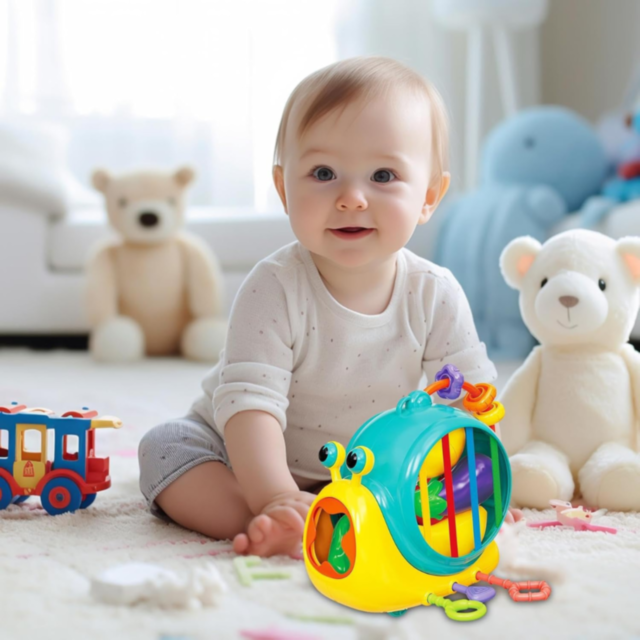 Melc Interactiv cu Fructe și Legume – Dezvoltare Sensorială pentru Copii