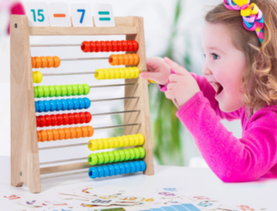 Abac din Lemn Colorat cu Cifre și Operații | image