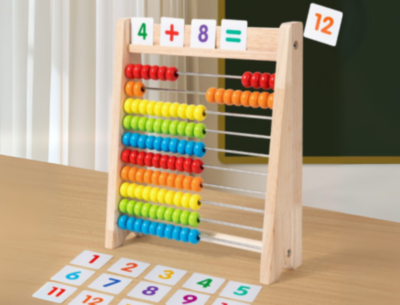 Abac din Lemn Colorat cu Cifre și Operații | image