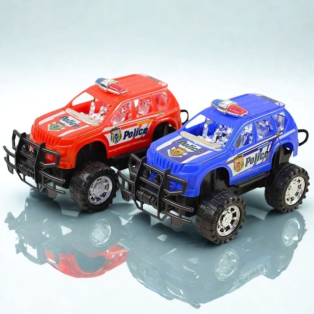 Mașină de Poliție Off-Road cu Roți Mari (culoare aleatorie)