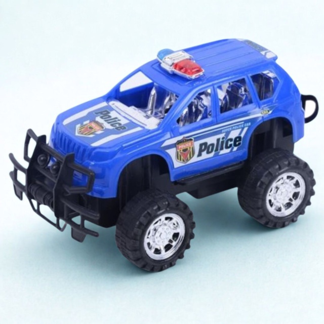 Mașină de Poliție Off-Road cu Roți Mari (culoare aleatorie)