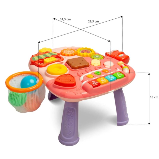 Premergător 4 în 1 cu Masă de Activități