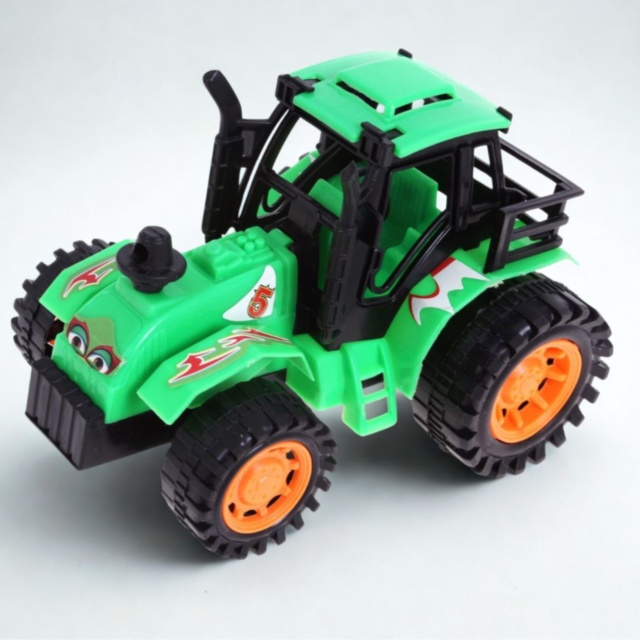 Tractor cu inerție pentru copii, roți mari off-road (culoare aleatorie)
